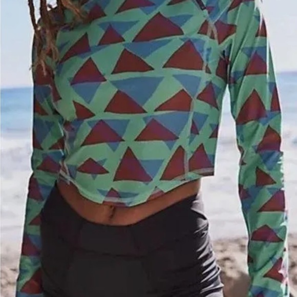 Free People Movement "Make Way" Printed Rasher Sport Top Size L - Picture 12 of 13